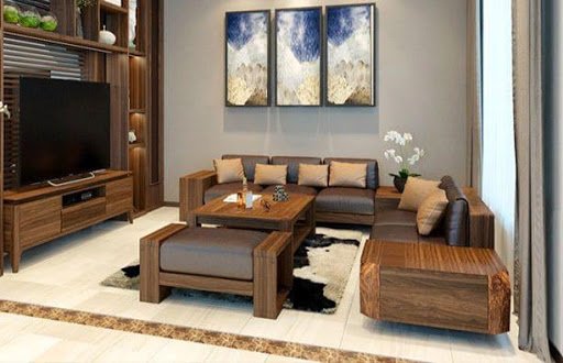 Tại sao nên chọn bàn ghế sofa gỗ phòng khách hiện đại?