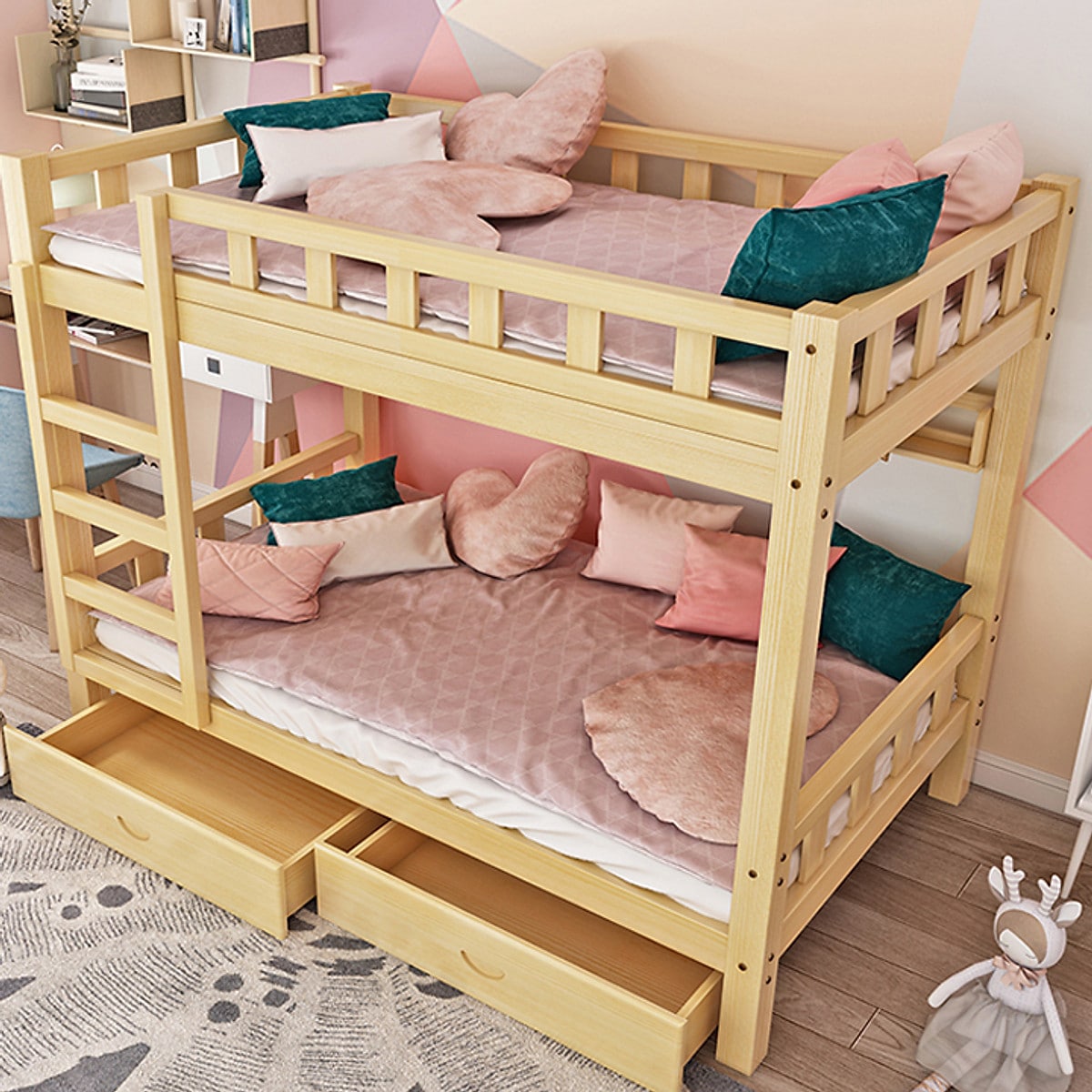 những mẫu giường ngủ bằng gỗ đẹp