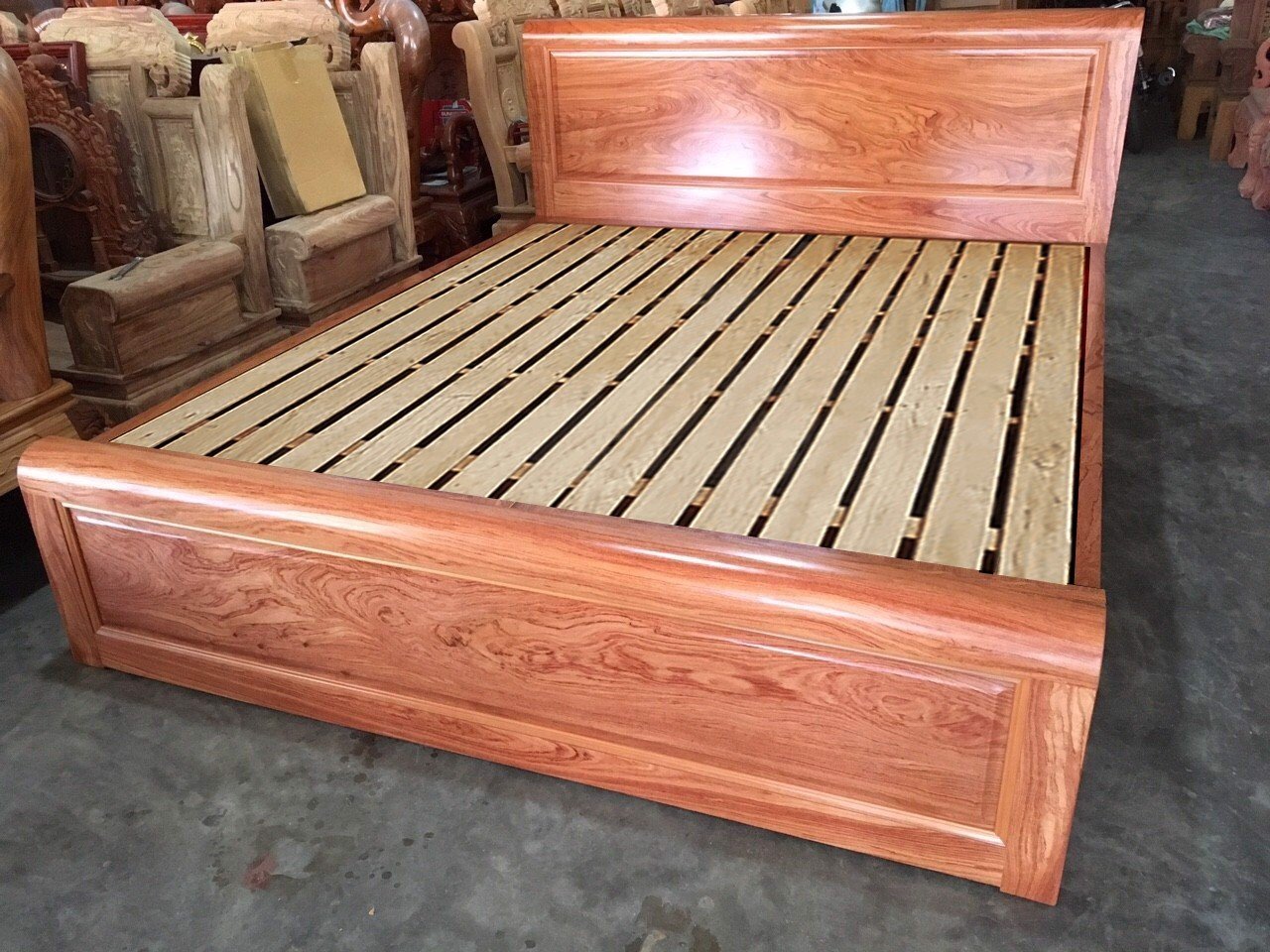giường gỗ hương