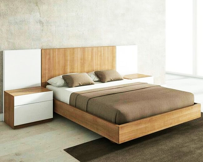 mẫu giường gỗ công nghiệp đẹp