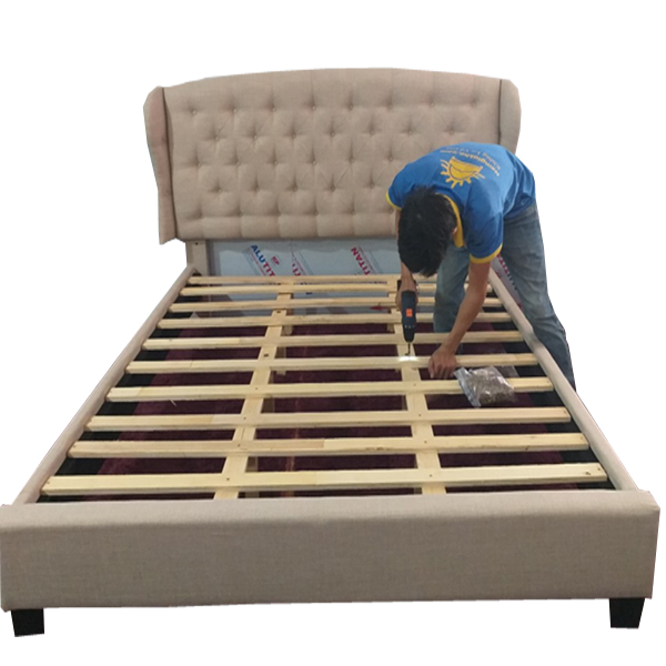 cách lắp giường gỗ công nghiệp
