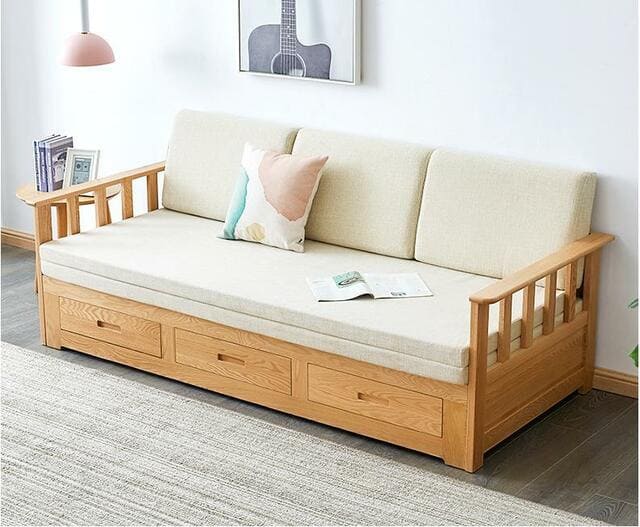 ghế gỗ sofa giường