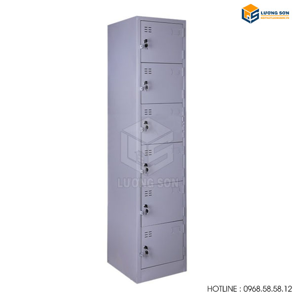 Tủ locker 6 ngăn một cột LK02