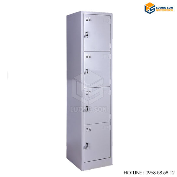 Tủ locker 4 ngăn một cột LK01 kiểu dáng gọn nhẹ vững chắc